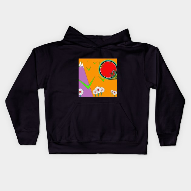 Mount Fuji Kids Hoodie by SiSuSiSu